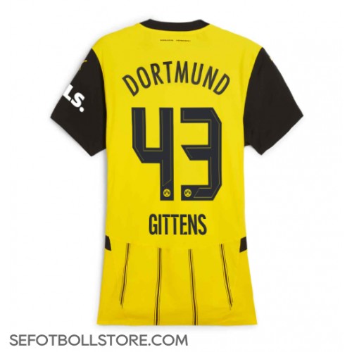 Borussia Dortmund Jamie Bynoe-Gittens #43 Replika Hemmatröja Dam 2024-25 Kortärmad